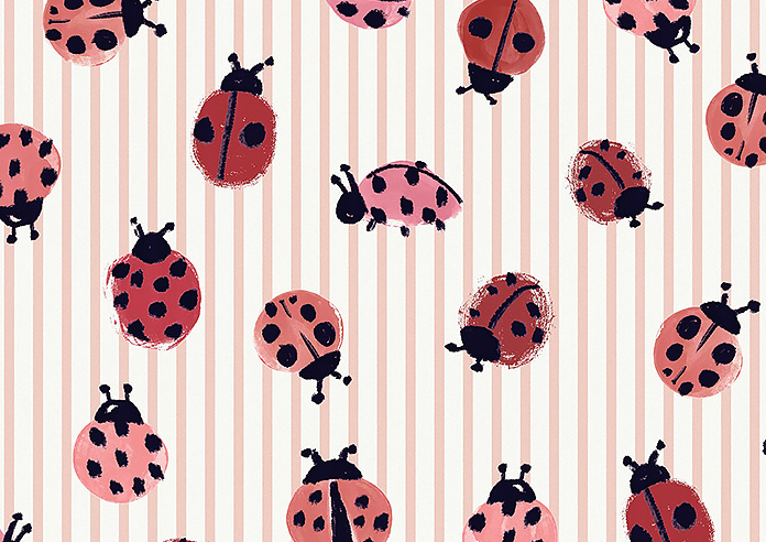 Wee Blue Bell Little Ladybirds, Poppy - Made to Measure Curtains - Image 8